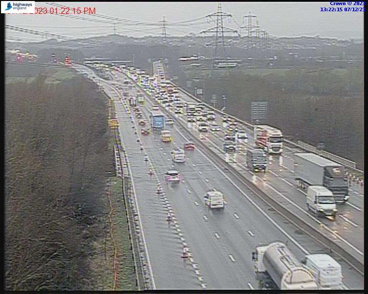 M6 crash update Major delays of three hours reported