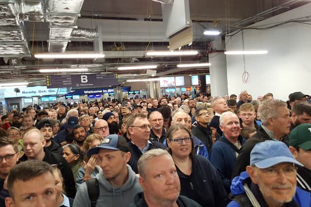 A passenger has slammed Birmingham Airport as an “absolute disgrace” after “800 people” missed their flight due to “crowd crushing” and “not enough staff”. (Photo: Simon Porter)