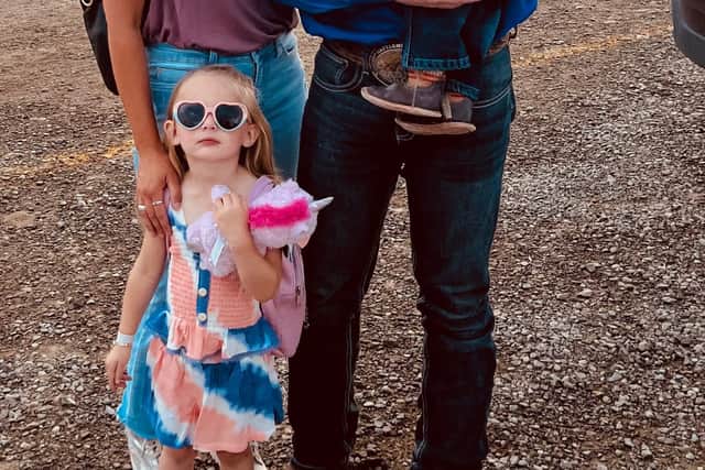 Rodeo star Spencer Wright and his wife Kallie have said goodbye to their three-year-old son Levi after a tragic drowning accident. (Credit: Facebook/Kallie Wright)