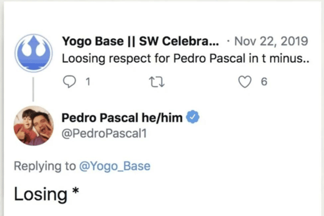 Pedro Pascal is not angry with your online comments - he's. just disappointed in them. (Credit: X)